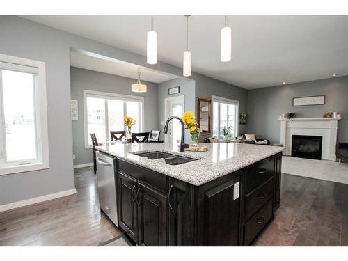 16 Sage Link, Red Deer, AB - Indoor Photo Showing Kitchen With Double Sink