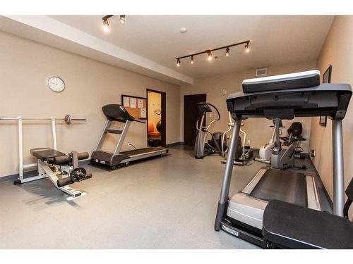 111-5213 61 Street, Red Deer, AB - Indoor Photo Showing Gym Room