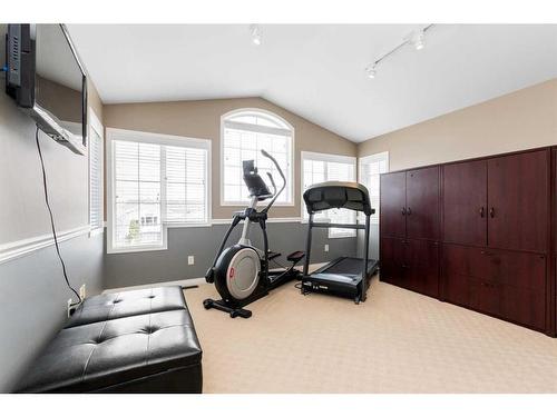 53 Leung Close, Red Deer, AB - Indoor Photo Showing Gym Room