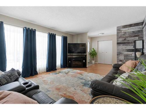 19429 Highway 13, Rural Camrose County, AB - Indoor Photo Showing Living Room With Fireplace