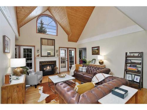 15 26540 Highway 11, Rural Red Deer County, AB - Indoor Photo Showing Living Room With Fireplace