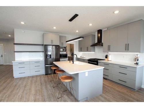 33 Larratt Close, Red Deer, AB - Indoor Photo Showing Kitchen With Upgraded Kitchen