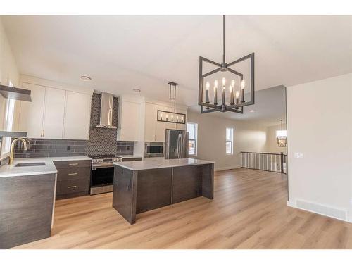 472 Timberlands Drive, Red Deer, AB - Indoor Photo Showing Kitchen With Stainless Steel Kitchen With Double Sink