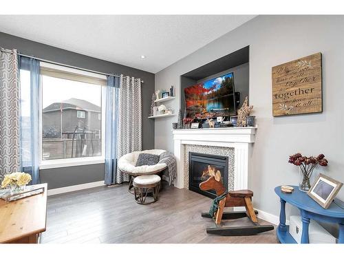 359 Webster Drive, Red Deer, AB - Indoor Photo Showing Other Room With Fireplace