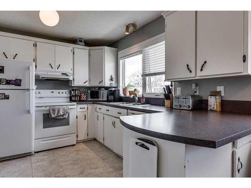 4116 53 Avenue, Innisfail, AB - Indoor Photo Showing Kitchen With Double Sink