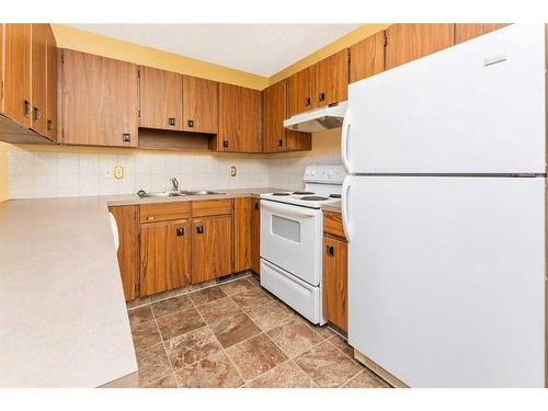 5221 41 Street, Innisfail, AB - Indoor Photo Showing Kitchen With Double Sink