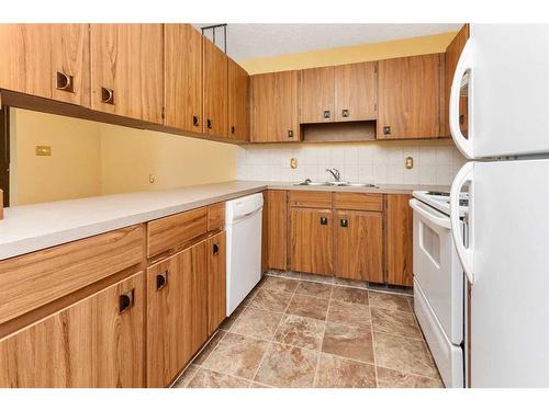 5221 41 Street, Innisfail, AB - Indoor Photo Showing Kitchen With Double Sink