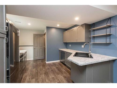 113 Downing Close, Red Deer, AB - Indoor Photo Showing Kitchen With Double Sink