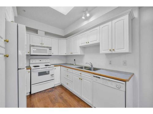 236-4512 52 Avenue, Red Deer, AB - Indoor Photo Showing Kitchen With Double Sink