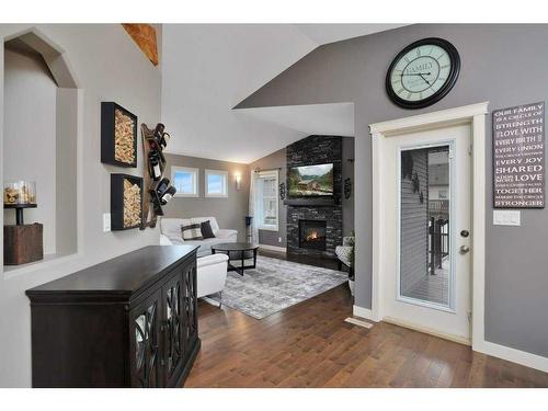 79 Voisin Close, Red Deer, AB - Indoor With Fireplace