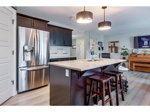 248 Van Slyke Way Nw, Red Deer, AB - Indoor Photo Showing Kitchen With Stainless Steel Kitchen With Double Sink