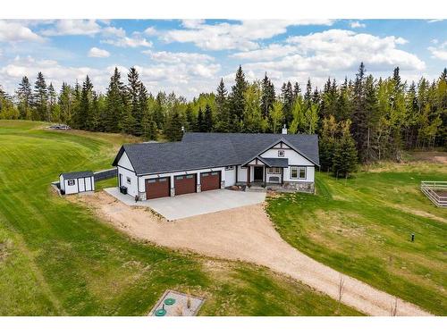 140-27111 Highway 597 Road, Rural Lacombe County, AB - Outdoor With Deck Patio Veranda