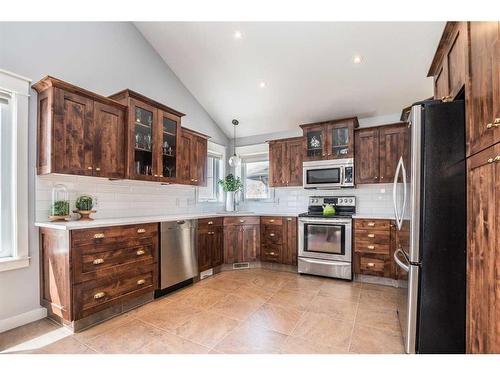 28 Valentine Crescent, Red Deer, AB - Indoor Photo Showing Kitchen With Stainless Steel Kitchen