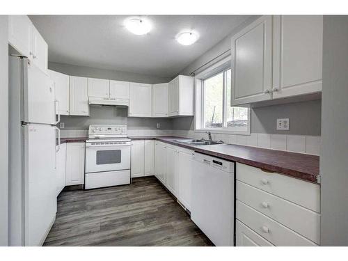 7 Westwood Court, Sylvan Lake, AB - Indoor Photo Showing Kitchen With Double Sink