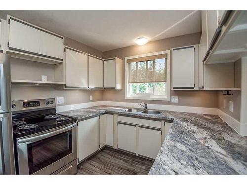 5016 51 Avenue, Eckville, AB - Indoor Photo Showing Kitchen With Double Sink
