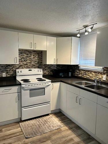 5127 49 Street, Hardisty, AB - Indoor Photo Showing Kitchen With Double Sink