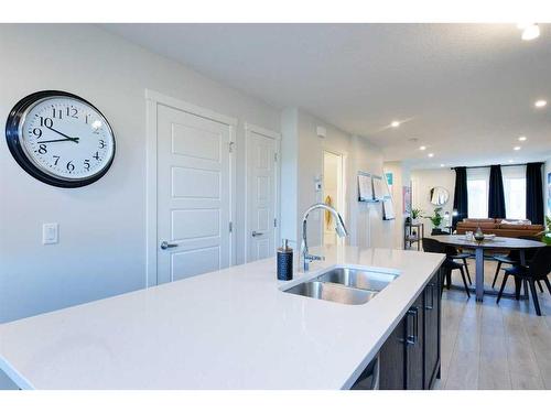 206-135 Mahogany Parade Se, Calgary, AB - Indoor Photo Showing Kitchen With Double Sink