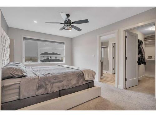 57 Mackenzie Avenue, Lacombe, AB - Indoor Photo Showing Bedroom
