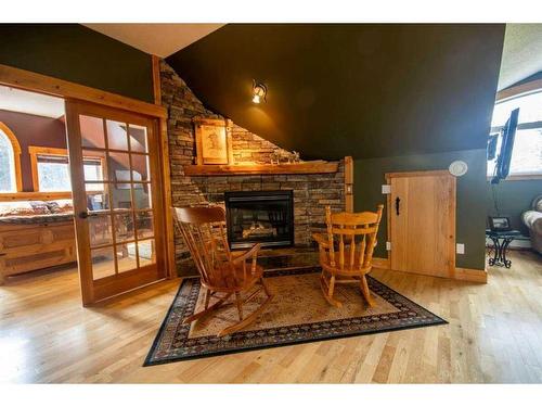 103 Township Road 32433 Range Road 61, Rural Mountain View County, AB - Indoor With Fireplace