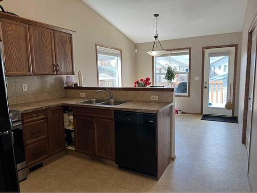 372 Lancaster Drive, Red Deer, AB - Indoor Photo Showing Kitchen With Double Sink