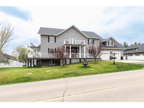 21 Rosedale Avenue, Rural Lacombe County, AB - Outdoor With Deck Patio Veranda With Facade