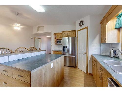 432044 252A Range, Rural Ponoka County, AB - Indoor Photo Showing Kitchen With Double Sink