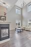 2 Garrison Place, Red Deer, AB  - Indoor Photo Showing Living Room With Fireplace 