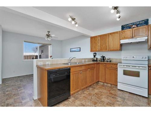 4542 44 Avenue Close, Rocky Mountain House, AB - Indoor Photo Showing Kitchen With Double Sink