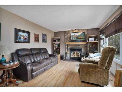 41301 Highway 792, Rural Lacombe County, AB - Indoor Photo Showing Living Room With Fireplace