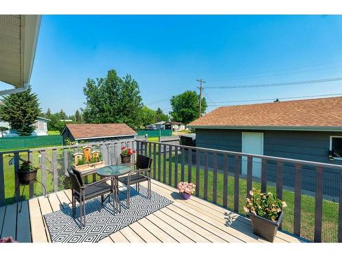 210 Lady Vivian Avenue West, Galahad, AB - Outdoor With Deck Patio Veranda With Exterior