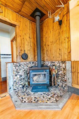 141 3Rd Avenue South, Big Valley, AB - Indoor With Fireplace