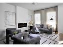 45 Sage Hill Path Nw, Calgary, AB  - Indoor Photo Showing Living Room With Fireplace 