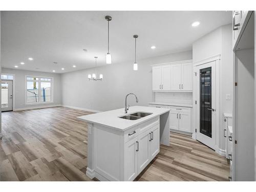 3307 50A Street Close, Camrose, AB - Indoor Photo Showing Kitchen With Double Sink With Upgraded Kitchen