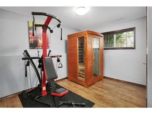 28 Isbister Close, Red Deer, AB - Indoor Photo Showing Gym Room