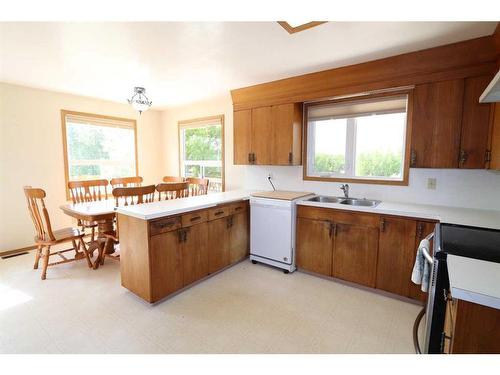 43231 Range Road 220, Rural Camrose County, AB - Indoor Photo Showing Kitchen With Double Sink