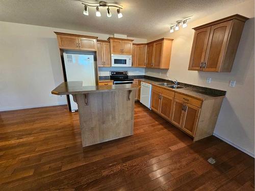 4-4802 49 Street, Mayerthorpe, AB - Indoor Photo Showing Kitchen With Double Sink