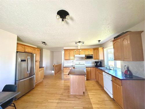 5316 55 Avenue, Bashaw, AB - Indoor Photo Showing Kitchen With Double Sink