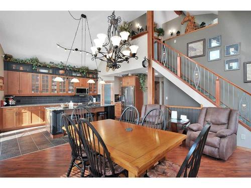 4030-25054 South Pine Lake Road, Rural Red Deer County, AB - Indoor Photo Showing Dining Room