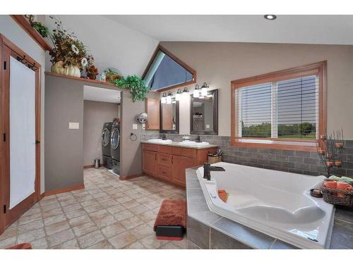 4030-25054 South Pine Lake Road, Rural Red Deer County, AB - Indoor Photo Showing Bathroom