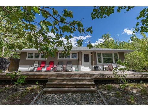 24 Abbey Road, Rural Stettler No. 6, County Of, AB - Outdoor With Deck Patio Veranda With Facade