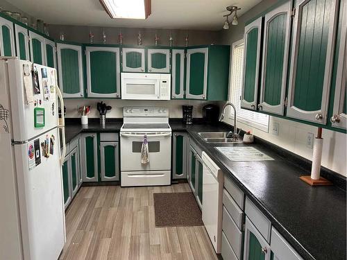 5404 48 Avenue West, Forestburg, AB - Indoor Photo Showing Kitchen With Double Sink