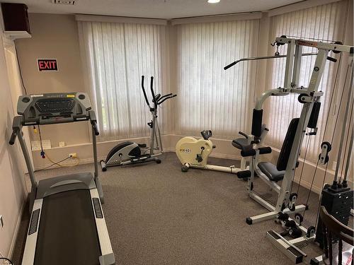 206-4625 50 Street, Camrose, AB - Indoor Photo Showing Gym Room