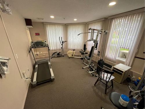 206-4625 50 Street, Camrose, AB - Indoor Photo Showing Gym Room