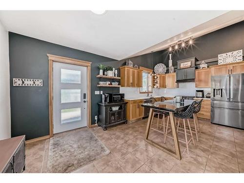 317 Canal Street, Rural Ponoka County, AB - Indoor Photo Showing Kitchen With Stainless Steel Kitchen