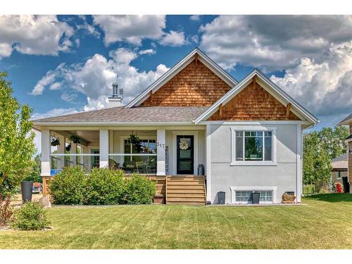 317 Canal Street, Rural Ponoka County, AB - Outdoor With Deck Patio Veranda With Facade