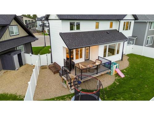 8 Cameron Court, Lacombe, AB - Outdoor With Deck Patio Veranda With Exterior