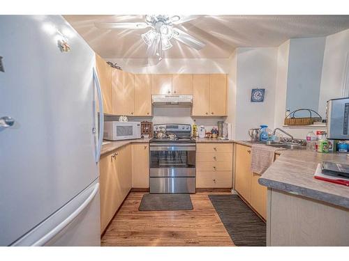 1117-12A Ironside Street, Red Deer, AB - Indoor Photo Showing Kitchen With Double Sink