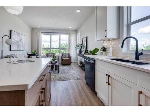99 Gray Close, Sylvan Lake, AB - Indoor Photo Showing Kitchen With Double Sink