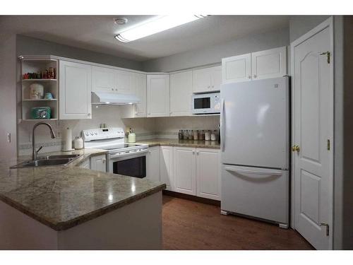 16B-32 Daines Avenue, Red Deer, AB - Indoor Photo Showing Kitchen With Double Sink