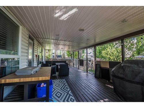 55 Dolan Close, Red Deer, AB - Indoor Photo Showing Living Room With Fireplace